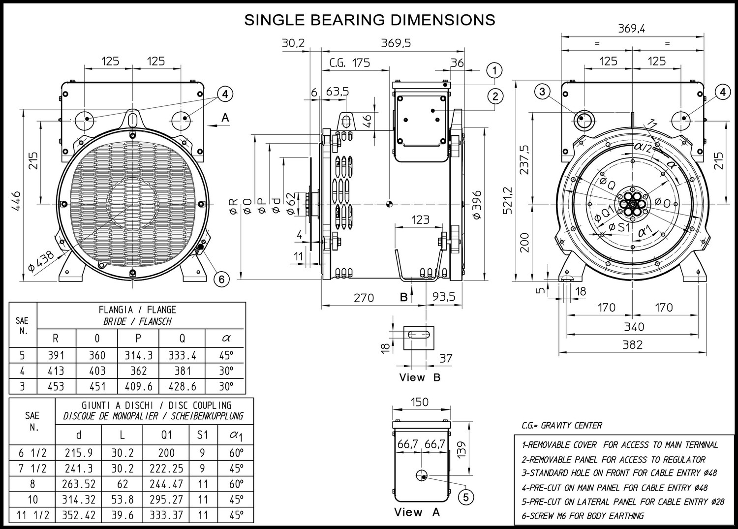 NPE32 VL4 C | 33.6 kVA | 3P | Mecc Alte | Space Saver Alternator