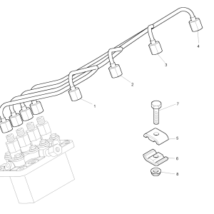 Perkins 131507540 Fuel Injection Pipe NO 3 CYL