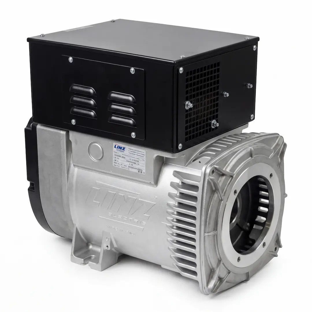 Linz Phase 9 | ESA2-24-200 | 24Vdc Generator Alternator 200 Amp | 56 kW | J609 | AVR + Current Limiter