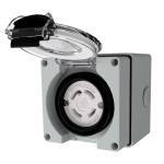30Amp NEMA L14-30C Locking Female Plug Box – Weatherproof Inlet