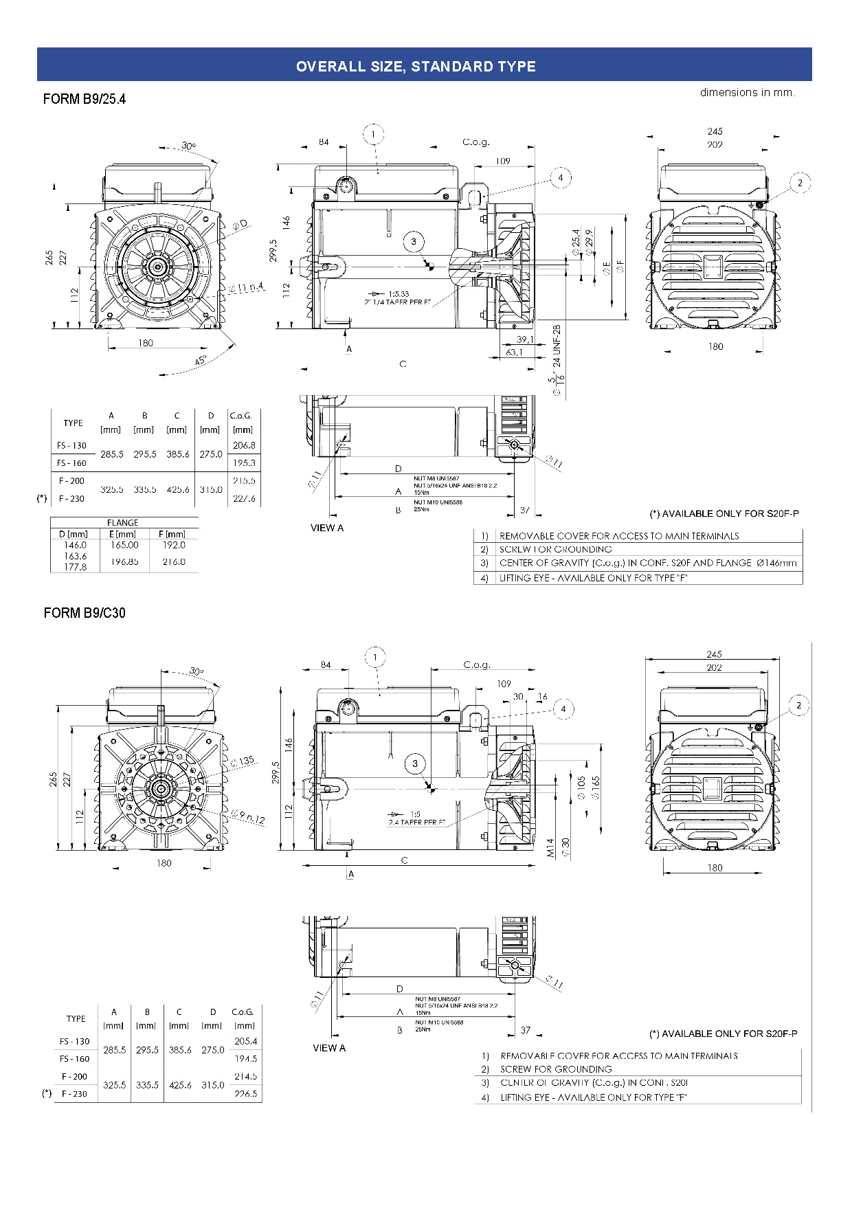 Mecc Alte Alternator S20F P Specifications