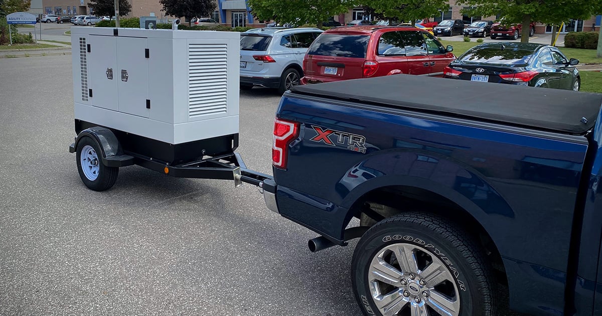 Towable Caterpillar Generator from Aurora Generators