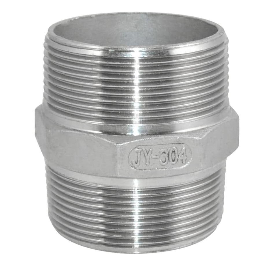 2" x 2" NPT Male Threaded Hex Nipple,Stainless Steel 304 Quick Coupler ...