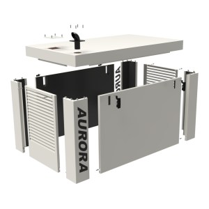 Aurora Generators - Weather enclosure exploded view